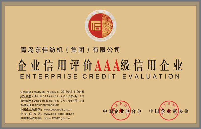 2013  National AAA grade credit enterprise